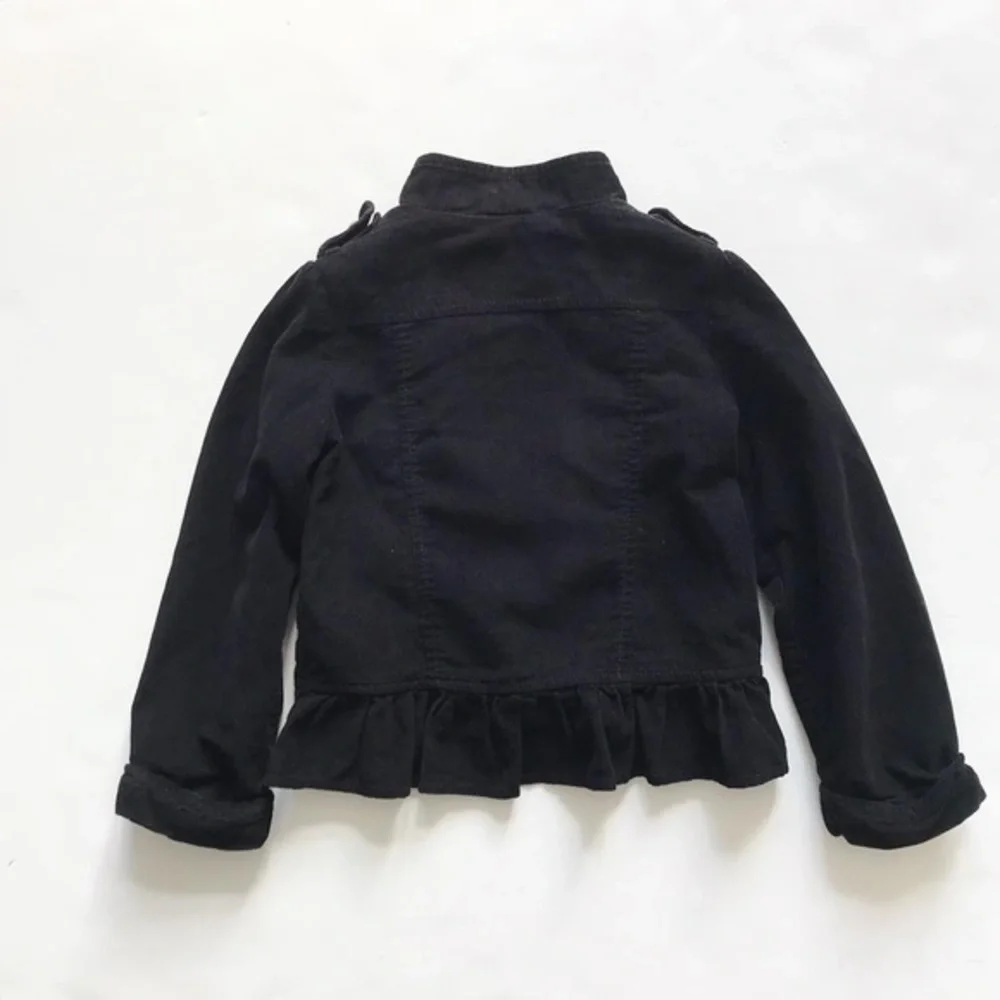 Babygap black corduroy light band jacket EUC 5T
